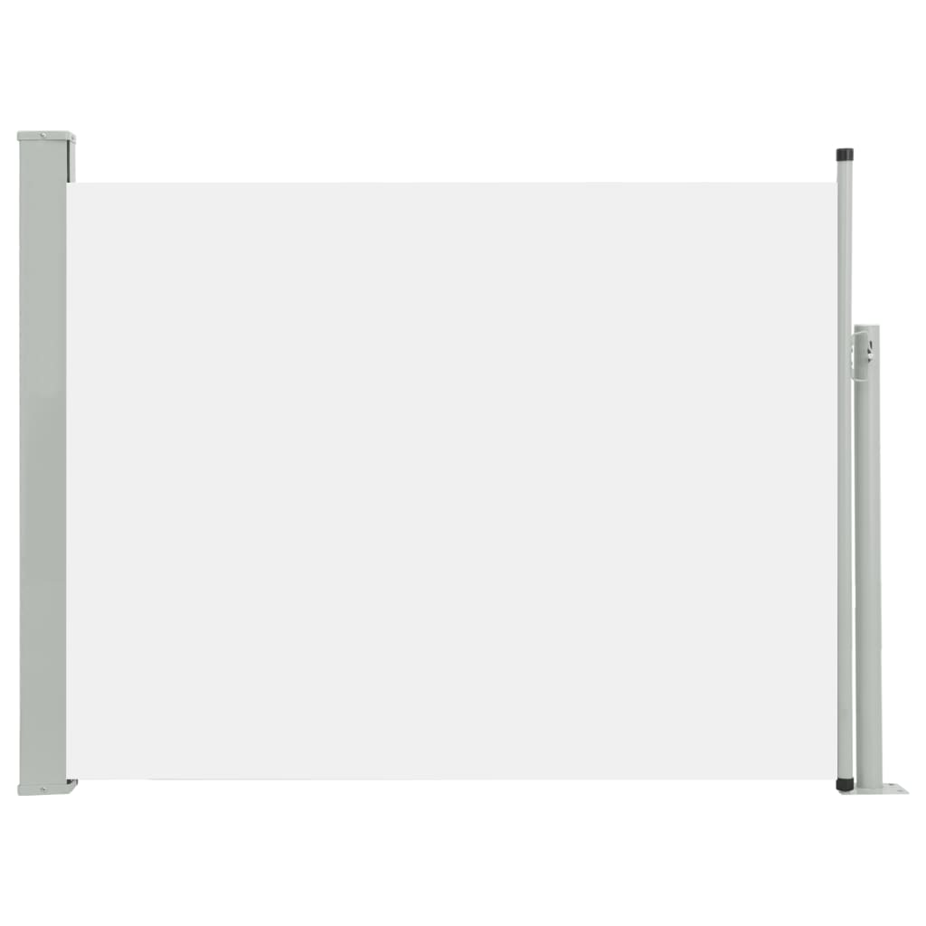 NNEVL Patio Retractable Side Awning 140x500 cm Cream