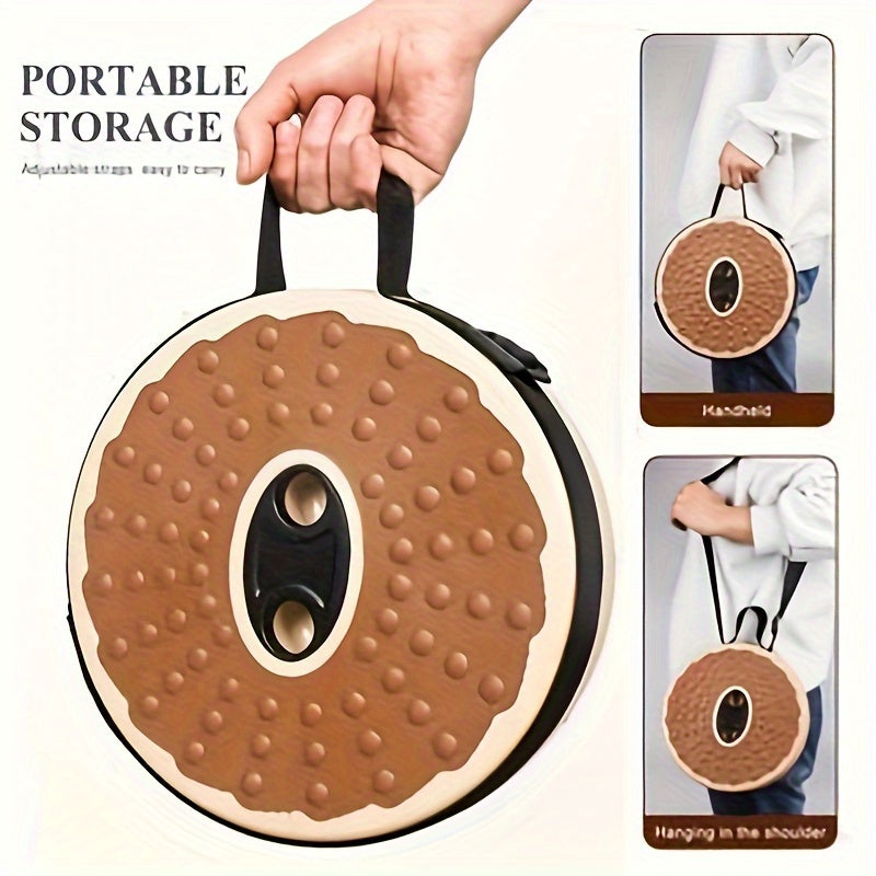 12-Level Folding Stool with PU Cushion Seat