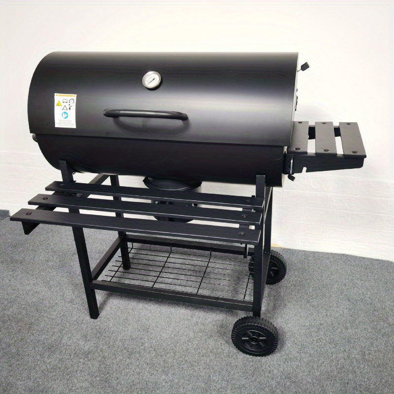 NNETM Outdoor Multifunctional BBQ Grill Rack with Iron Plate