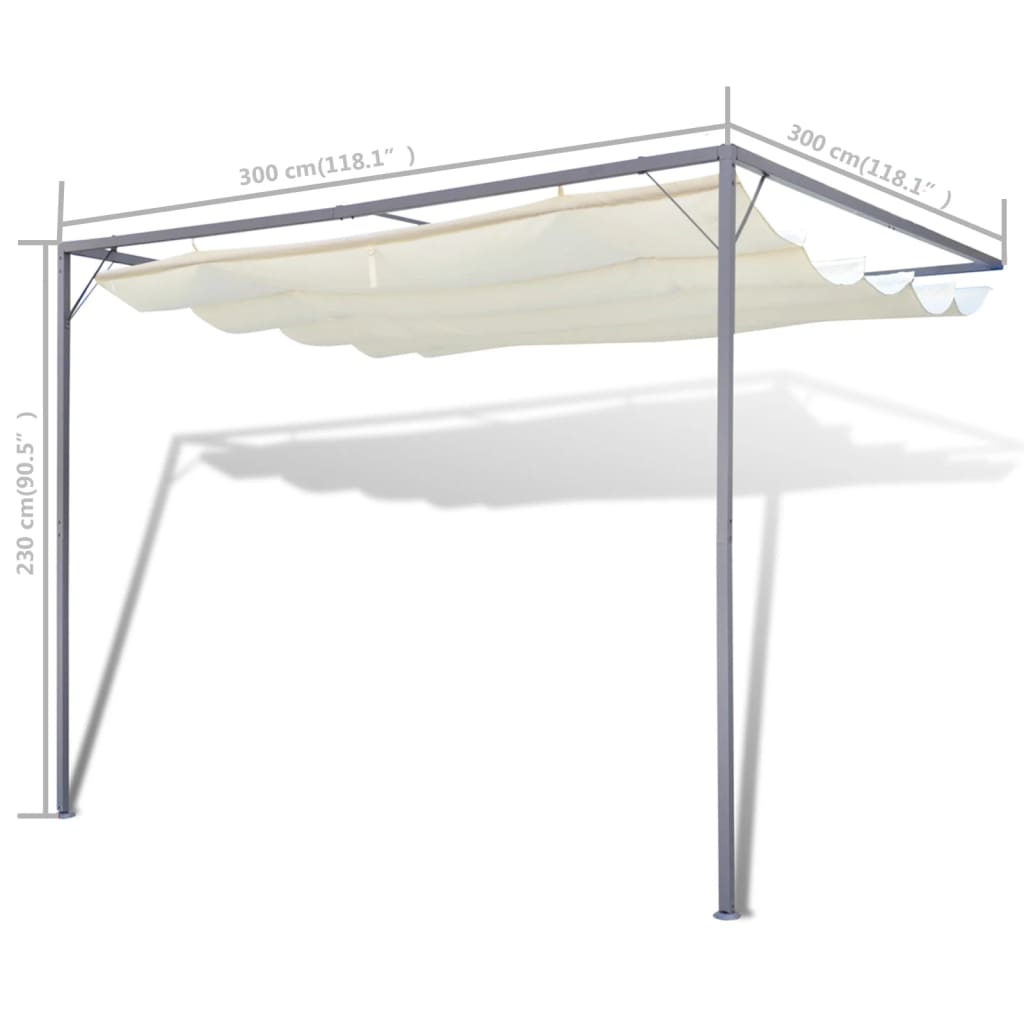 NNEVL Garden Patio Awning Sun Shade Canopy Wall Gazebo