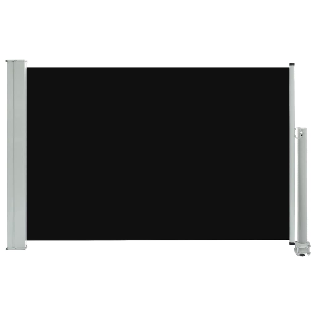 NNEVL Patio Retractable Side Awning 60x300 cm Black