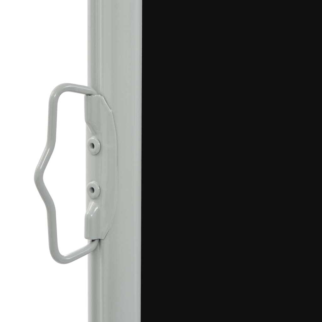 NNEVL Patio Retractable Side Awning 60x300 cm Black