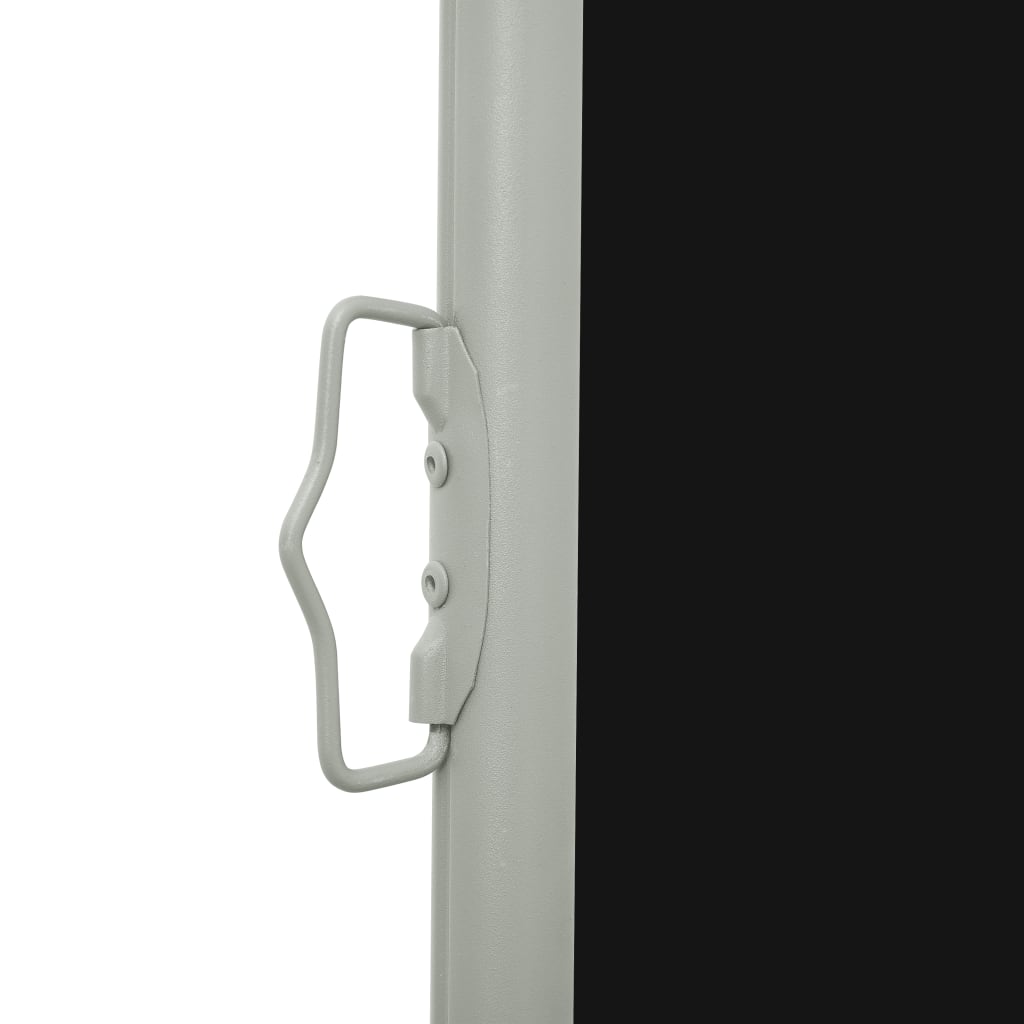 NNEVL Patio Retractable Side Awning 140x500 cm Black