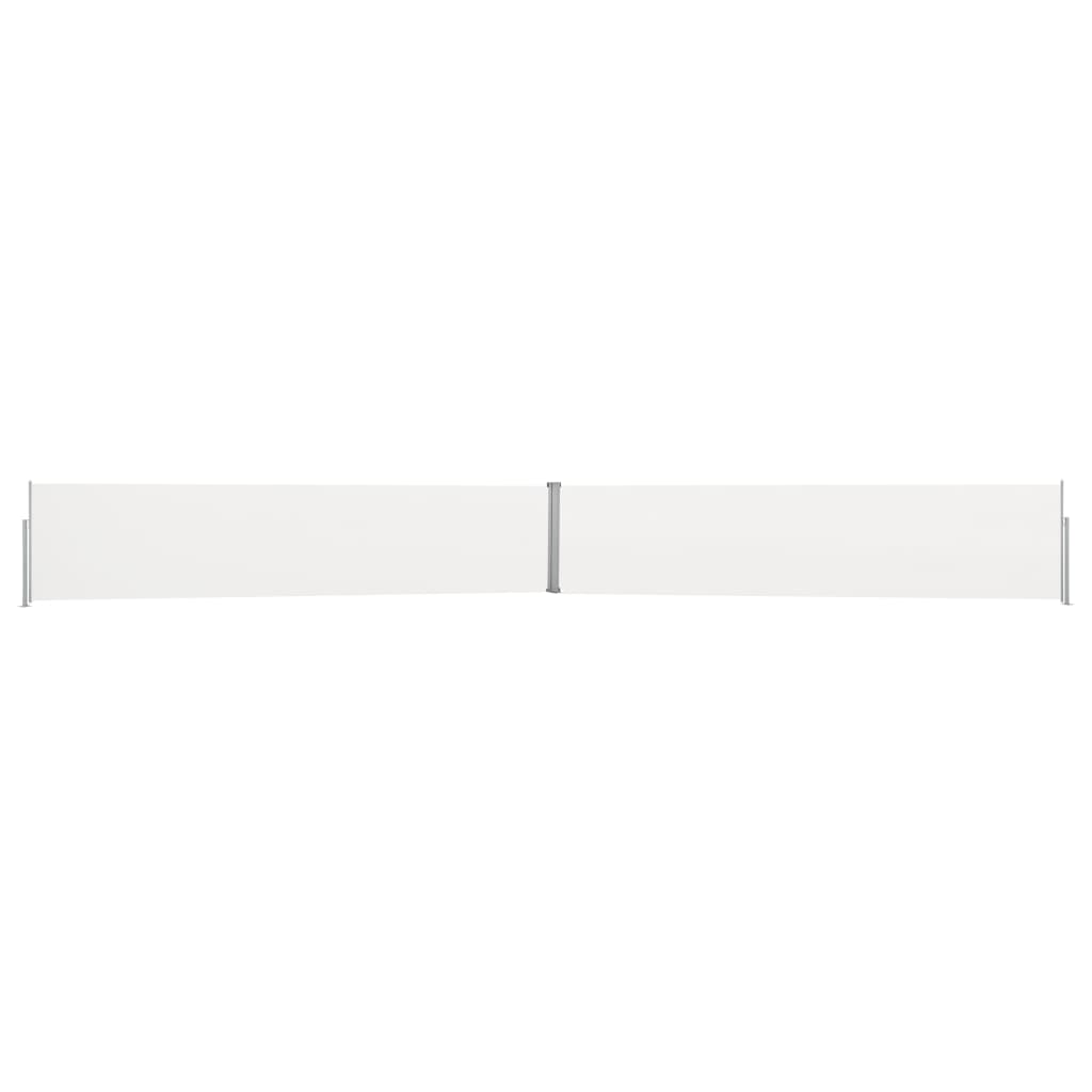 NNEVL Patio Retractable Side Awning 140x1200 cm Cream