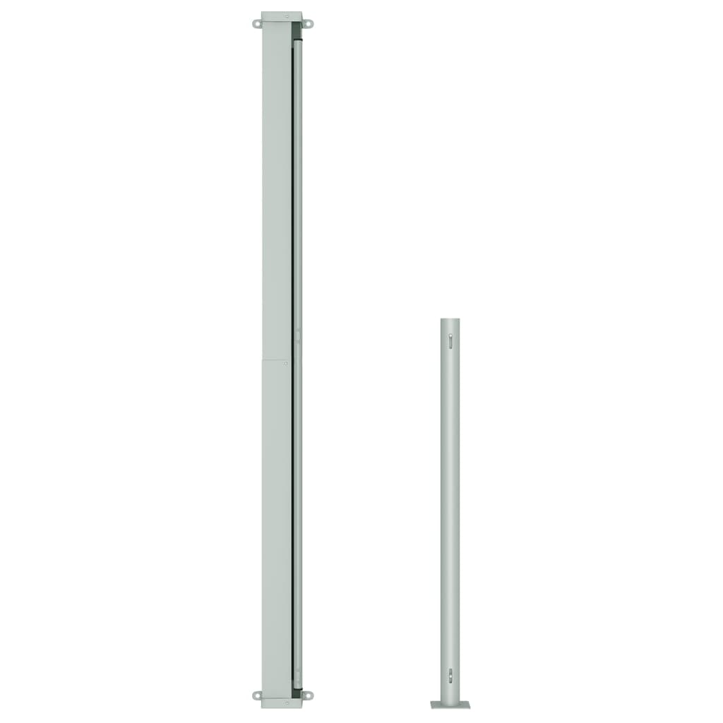 NNEVL Patio Retractable Side Awning 220x500cm Black