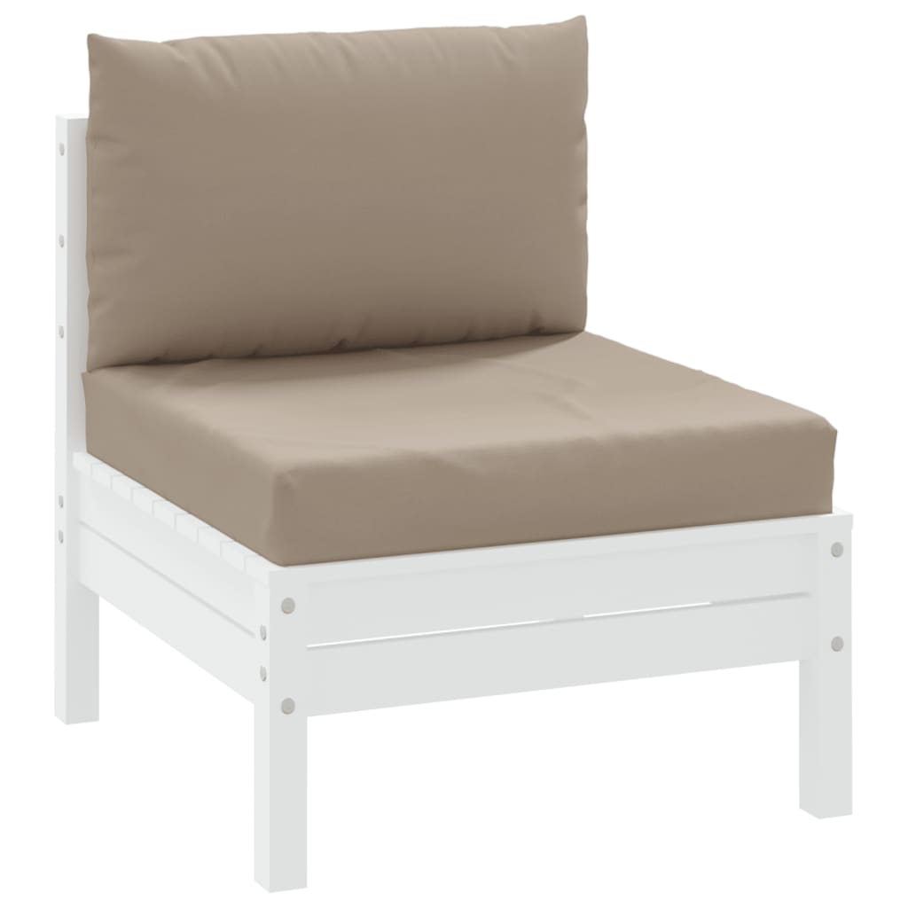 NNEVL Pallet Cushions 2 pcs Taupe Oxford Fabric
