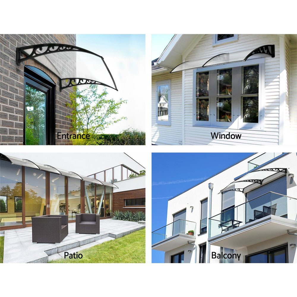 NNEDSZ Window Door Awning Door Canopy Patio UV Sun Shield WHITE 1mx6m DIY
