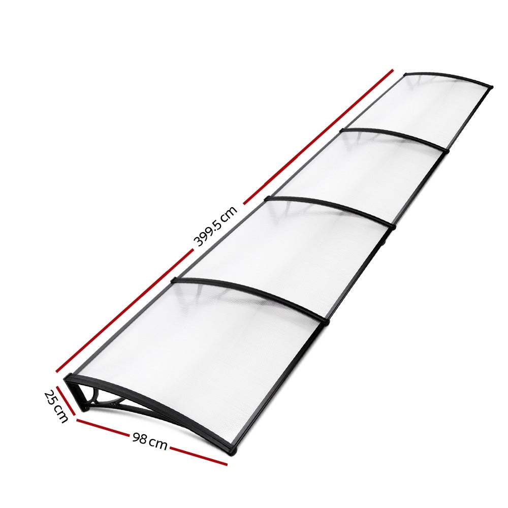NNEDSZ Window Door Awning Door Canopy Patio UV Sun Shield 1mx4m DIY