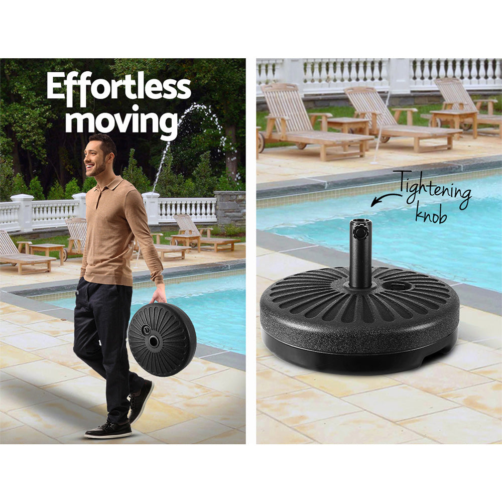 NNEDSZ Outdoor Pole Umbrella Stand Base Pod Sand/Water Patio Cantilever Offset