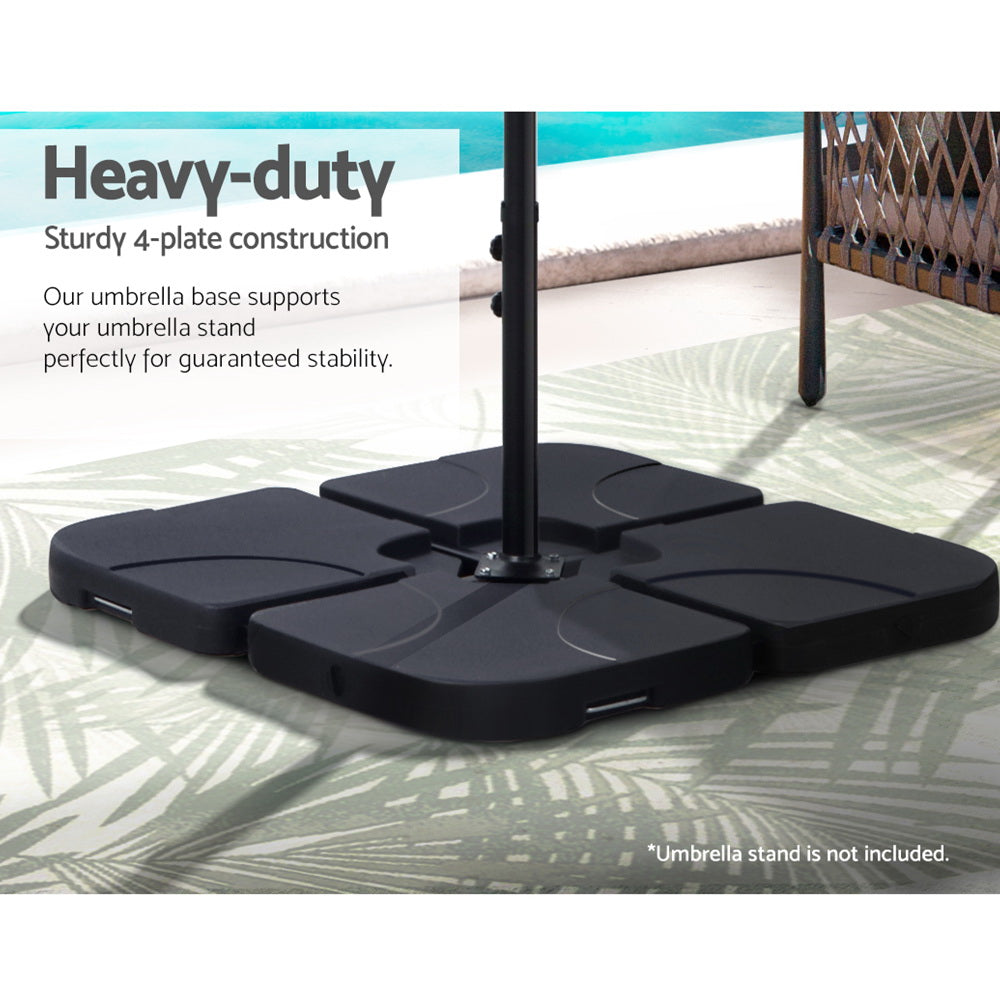 NNEDSZ Outdoor Umbrella Base Stand Sand/Water Pod Cantilever Beach Patio 50cm