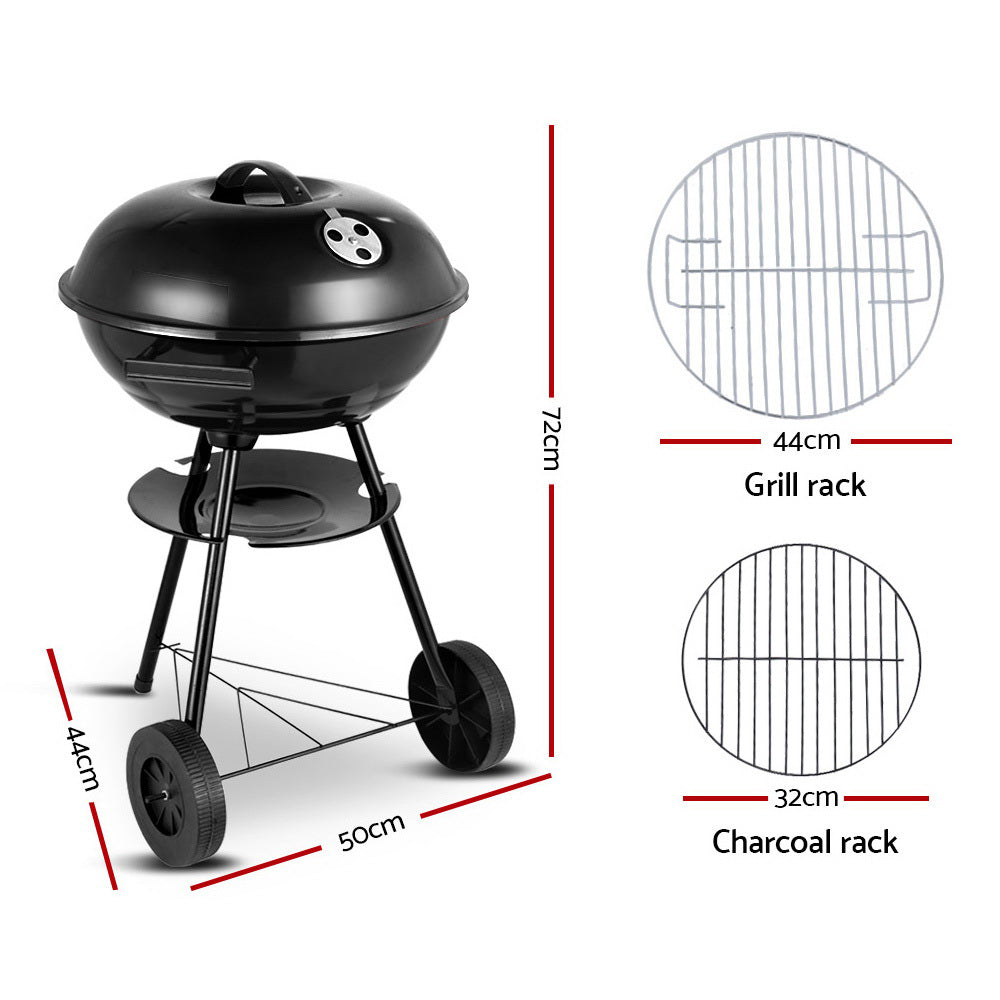 NNEDSZ Charcoal Smoker Drill Outdoor Camping Patio Barbeque Steel Oven