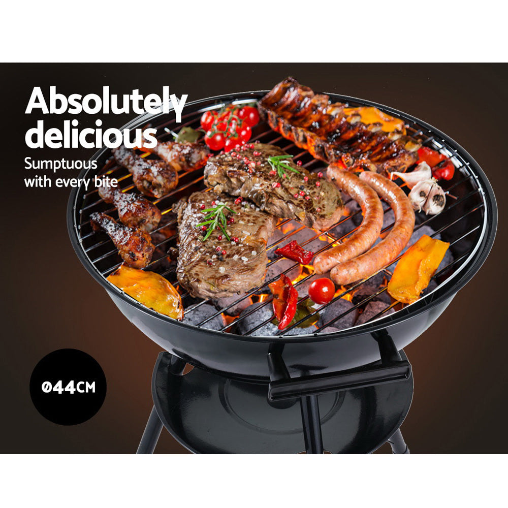 NNEDSZ Charcoal Smoker Drill Outdoor Camping Patio Barbeque Steel Oven