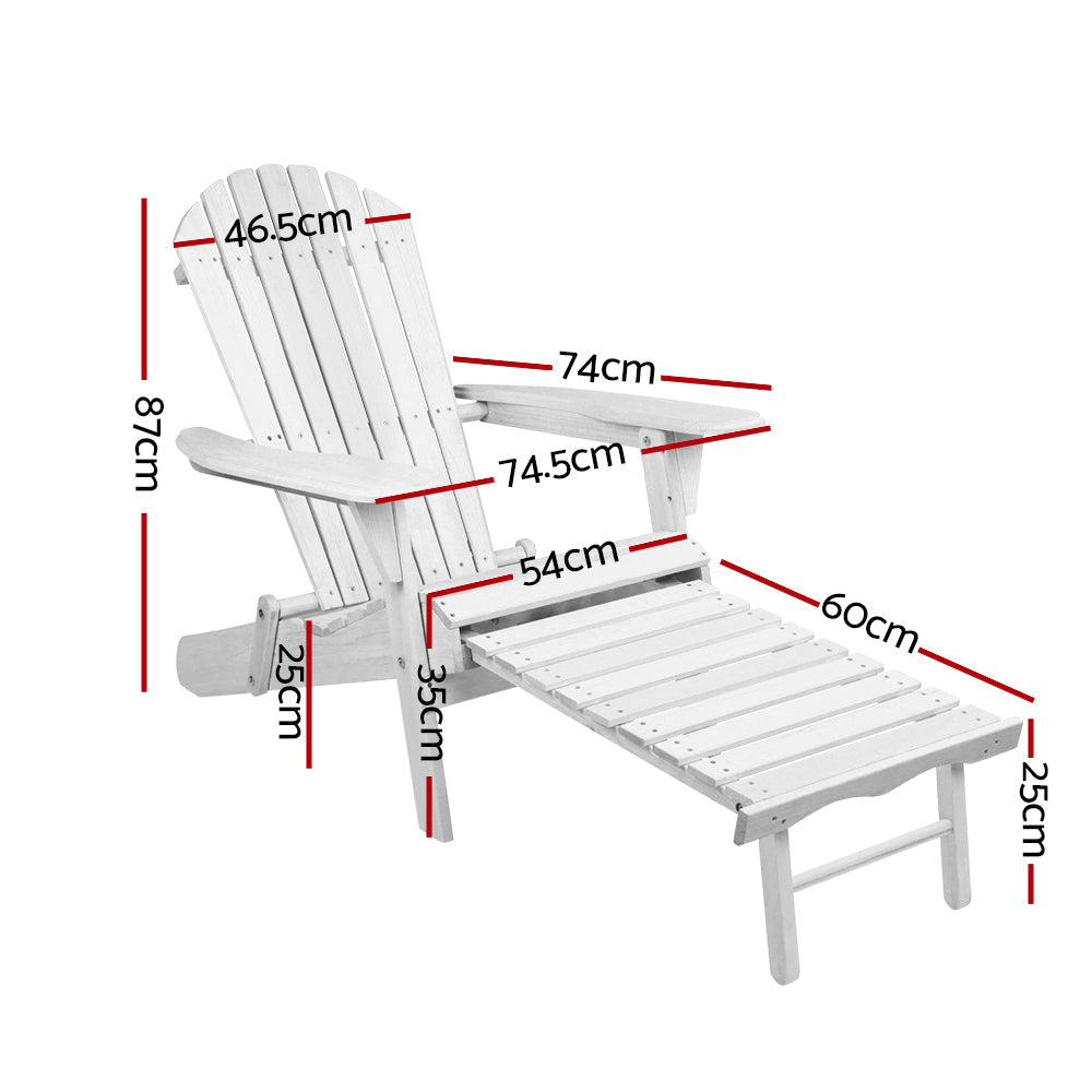 NNEDSZ Set of 2 Outdoor Sun Lounge Chairs Patio Furniture Lounger Beach Chair Adirondack