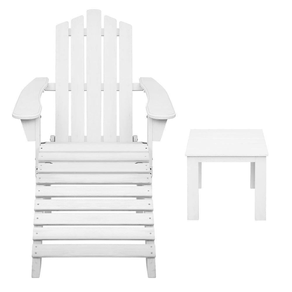 NNEDSZ Outdoor Sun Lounge Beach Chairs Table Setting Wooden Adirondack Patio Chair