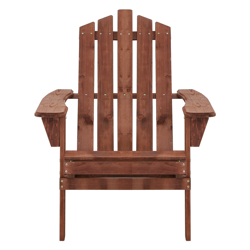 NNEDSZ Outdoor Sun Lounge Beach Chairs Table Setting Wooden Adirondack Patio Brown Chair