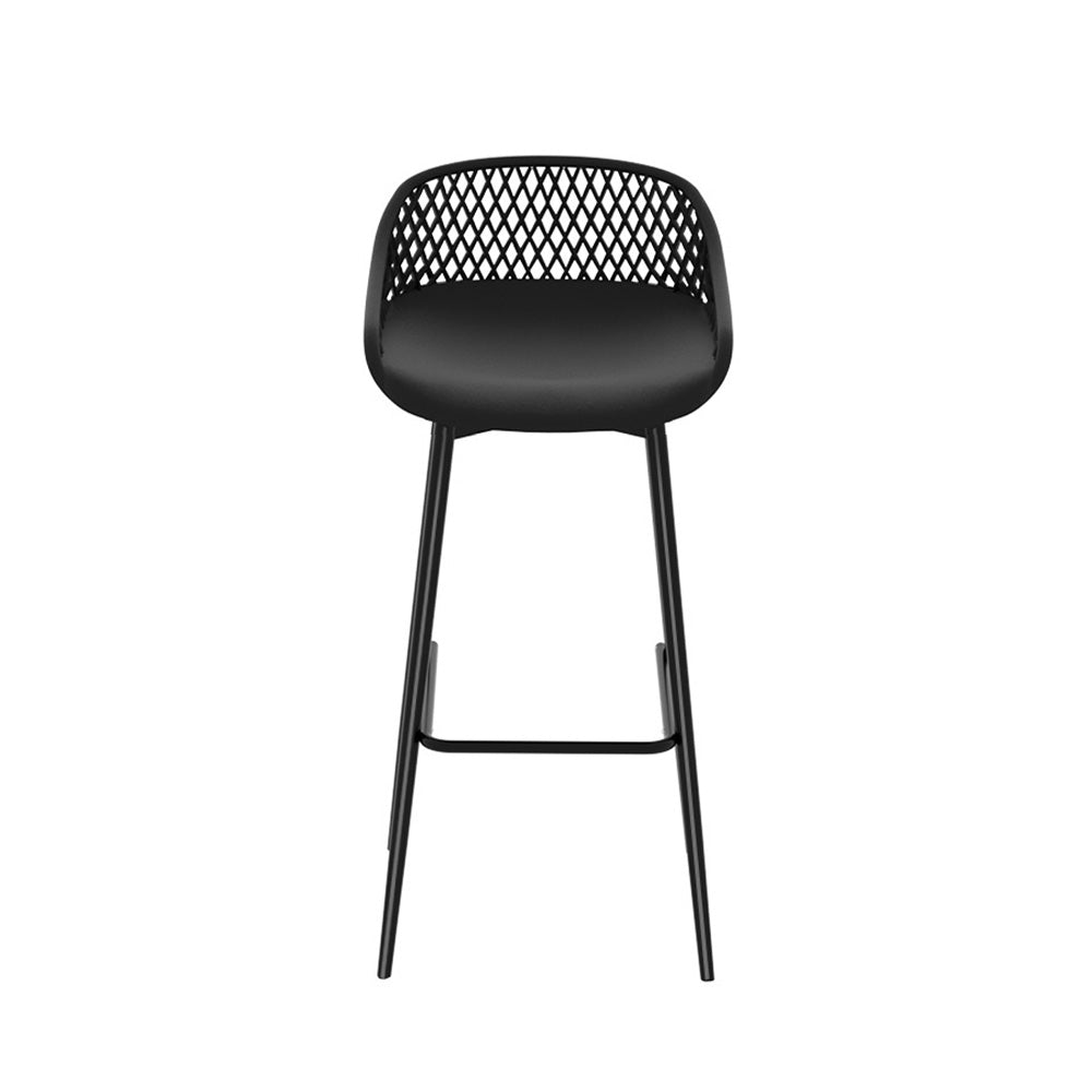NNEDSZ 4pcs Outdoor Bar Stools Plastic Metal Bistro Patio Dining Chair Balcony