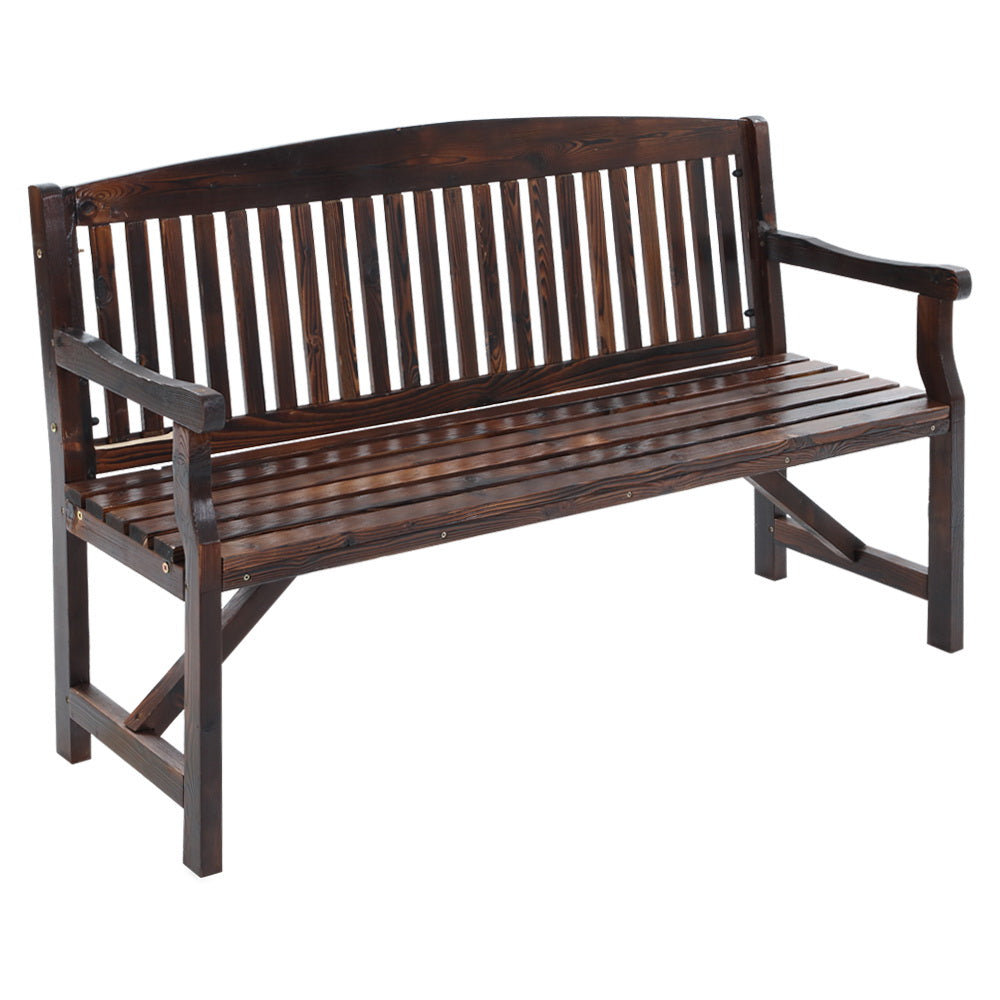 NNEDSZ  Bench Chair Natural Outdoor Furniture Décor Patio Deck 3 Seater