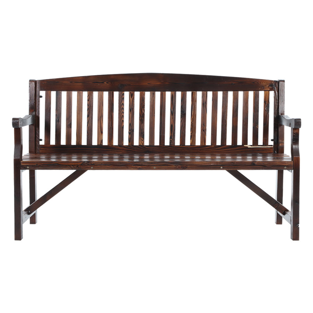 NNEDSZ  Bench Chair Natural Outdoor Furniture Décor Patio Deck 3 Seater