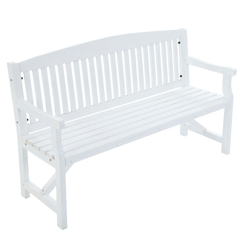 NNEDSZ Bench Chair Natural Outdoor Furniture Décor Patio Deck 3 Seater