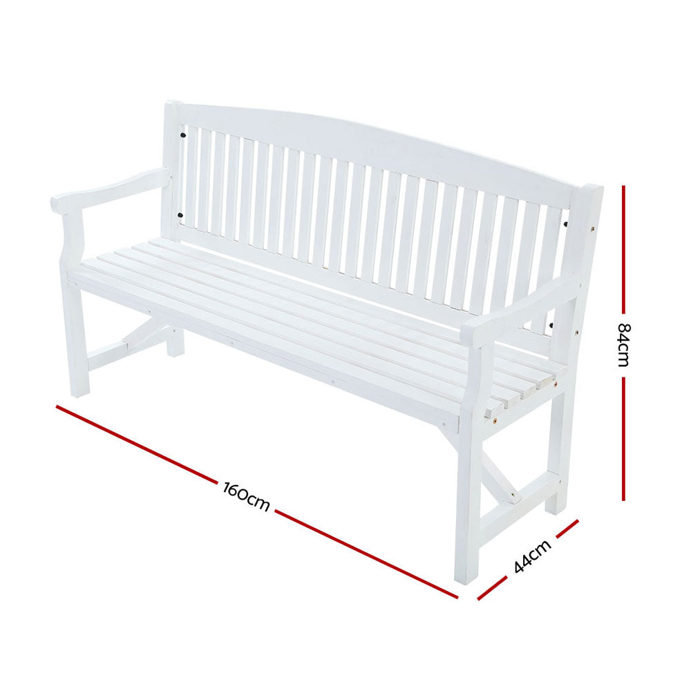 NNEDSZ Bench Chair Natural Outdoor Furniture Décor Patio Deck 3 Seater