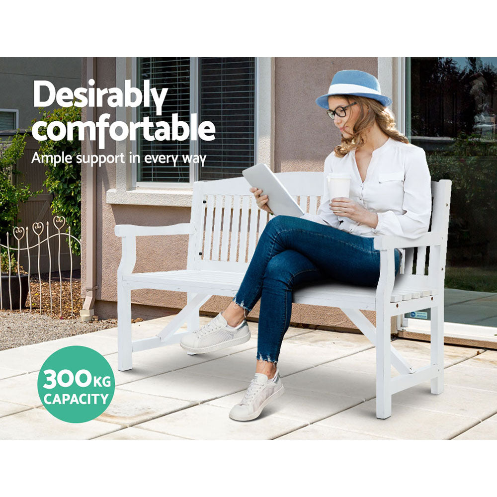NNEDSZ Bench Chair Natural Outdoor Furniture Décor Patio Deck 3 Seater