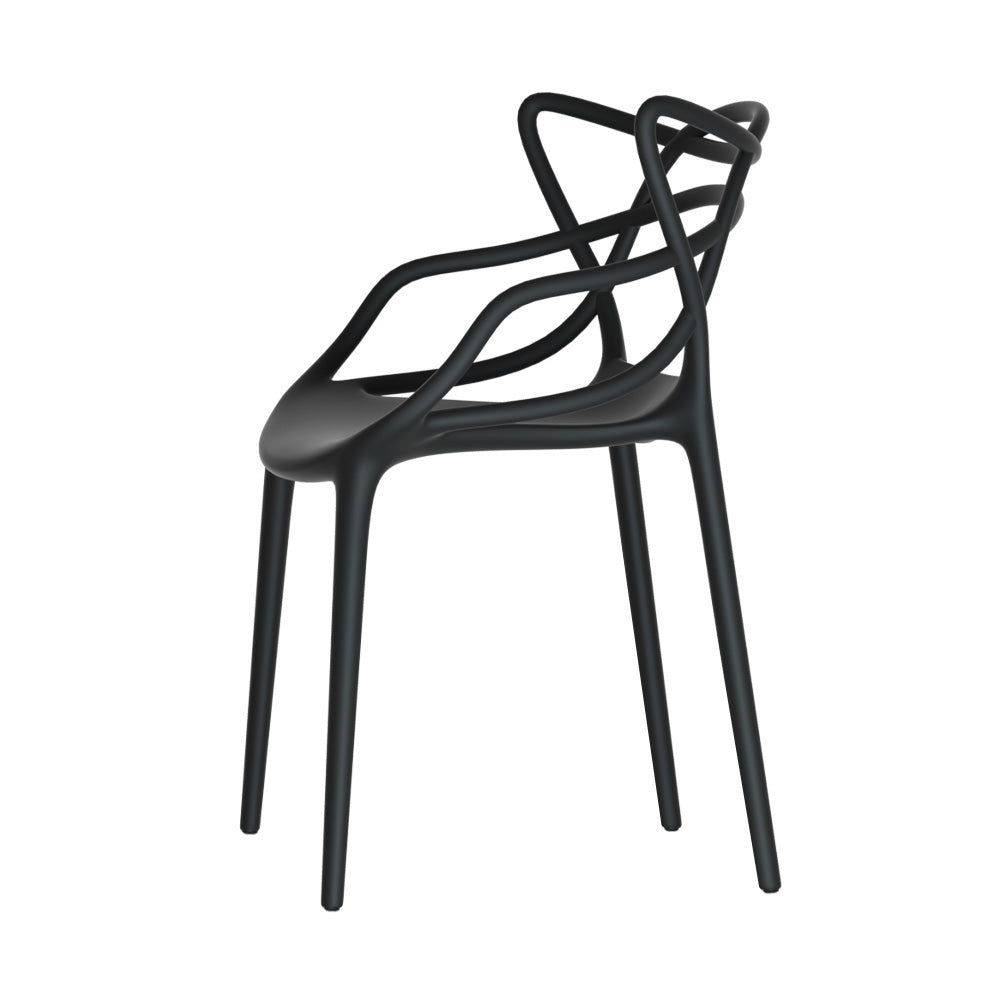 NNEDSZ PP Outdoor Dining Chairs X4 Portable Stackable Chair Patio Furniture