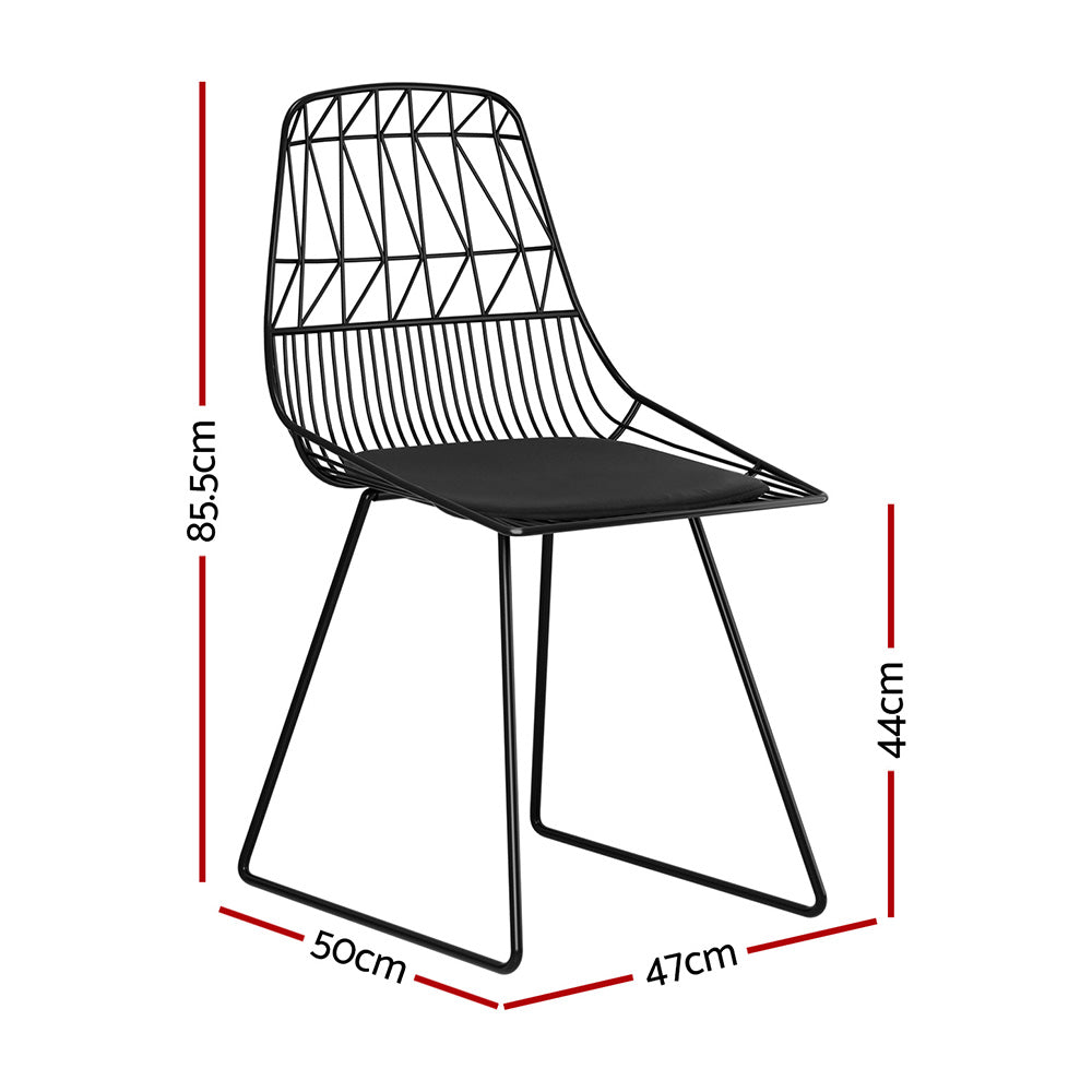 NNEDSZ 2PC Outdoor Dining Chairs Steel Lounge Chair Patio Garden Furniture