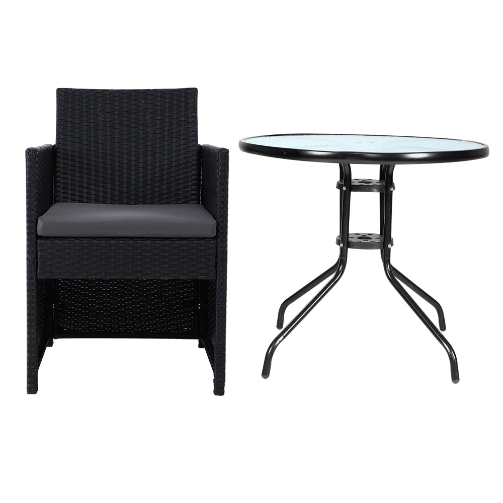 NNEDSZ Patio Furniture Dining Chairs Table Patio Setting Bistro Set Wicker Tea Coffee Cafe Bar Set