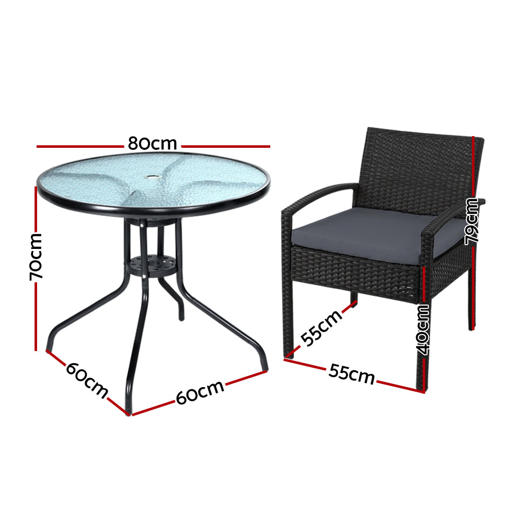 NNEDSZ Furniture Dining Chairs Wicker Garden Patio Cushion Black 3PCS Sofa Set Tea Coffee Cafe Bar Set