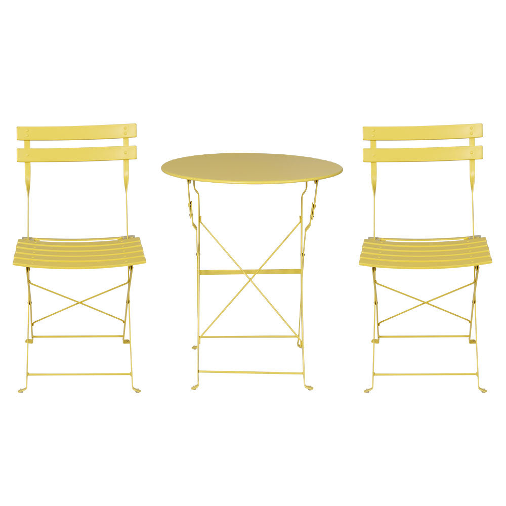 NNEDSZ Outdoor Setting Bistro Set Table and Chairs Folding Patio Furniture