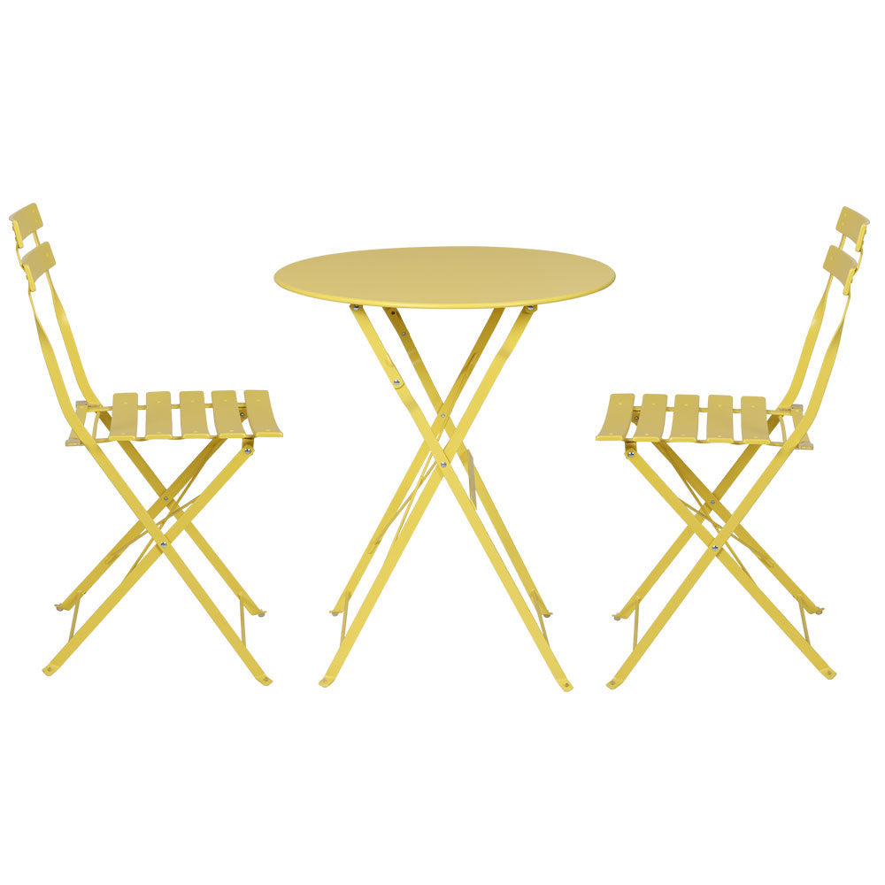 NNEDSZ Outdoor Setting Bistro Set Table and Chairs Folding Patio Furniture