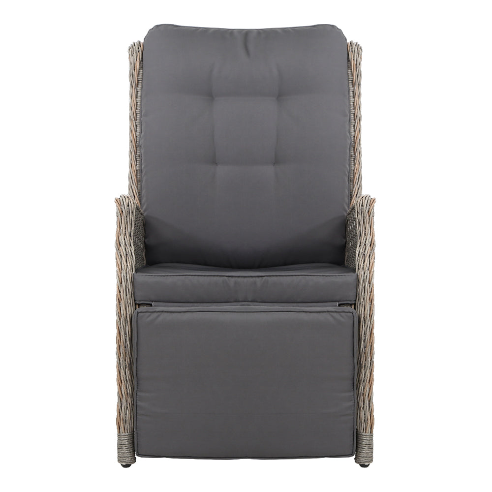 NNEDSZ Sun lounge Setting Recliner Chair Outdoor Furniture Patio Wicker Sofa