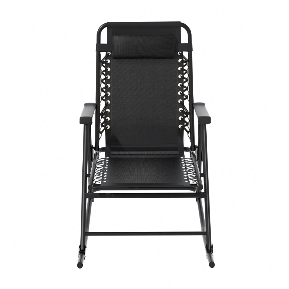 NNEDSZ Outdoor Rocking Chair Folding Reclining Recliner Patio Furniture Garden