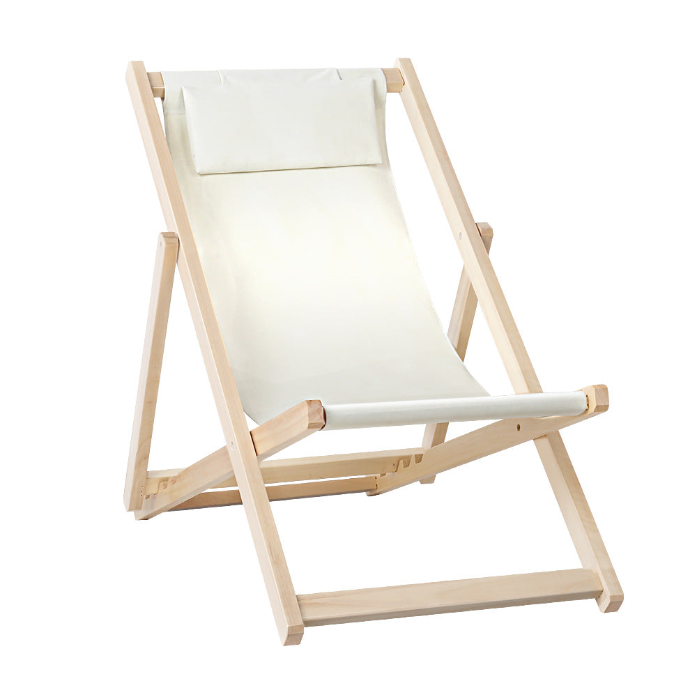 NNEDSZ Furniture Sun Lounge Chairs Deck Chair Folding Wooden Patio Beach