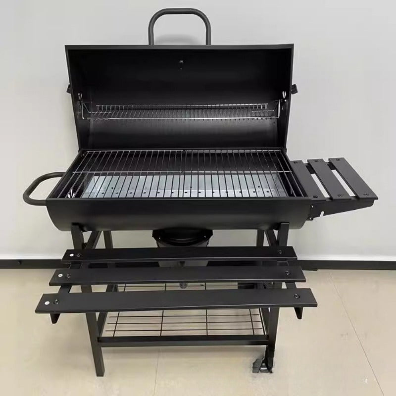 NNETM Outdoor Multifunctional BBQ Grill Rack with Iron Plate